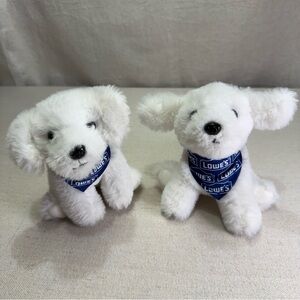 2025 Lowes Plush Dog Puppy Stuffed Animals - Set of 2